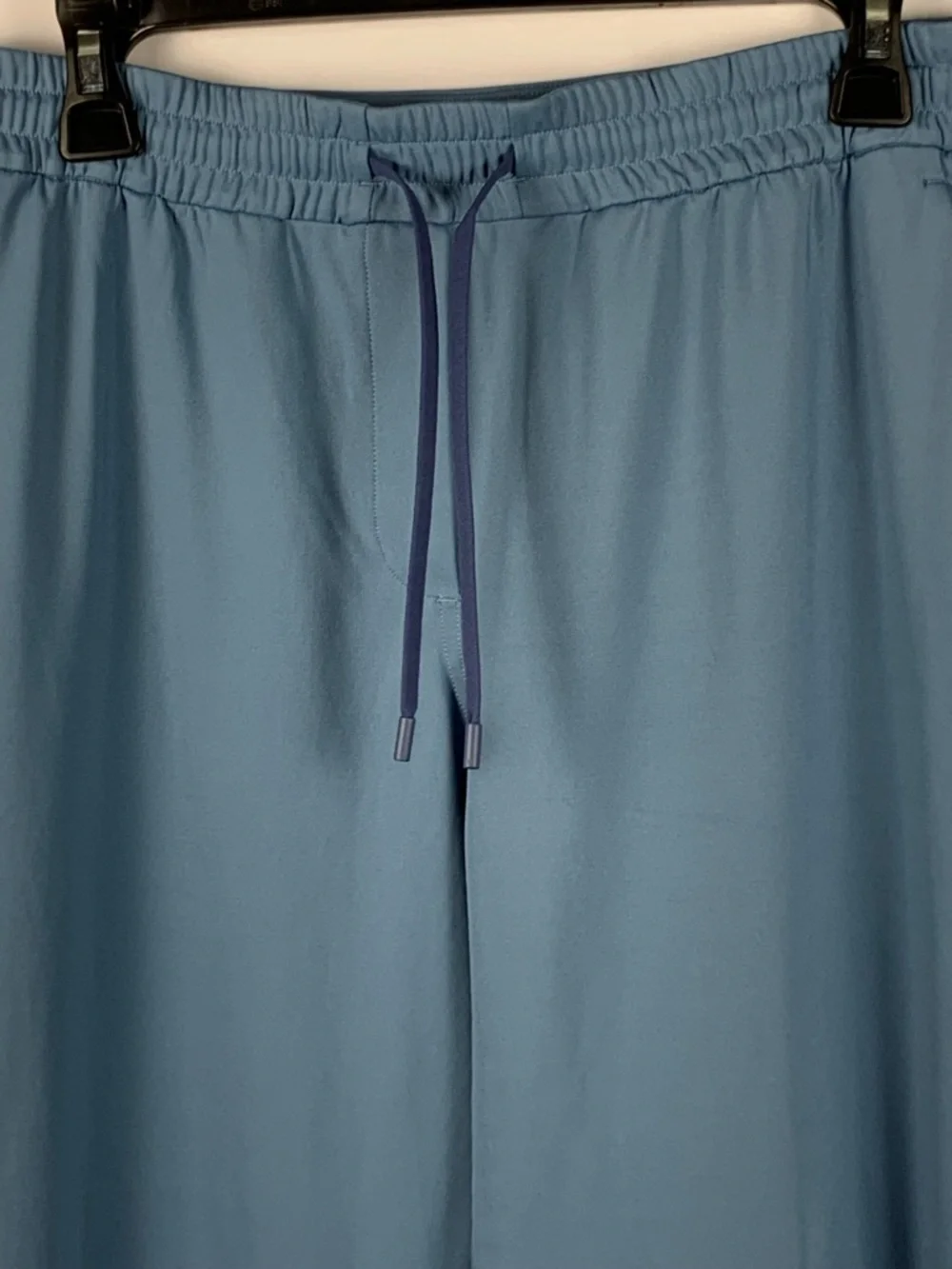Lululemon Wide Leg Pants Womens S Blue Luxtreme Drawstring Pull On Pockets